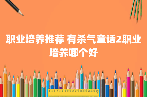 职业培养推荐 有杀气童话2职业培养哪个好
