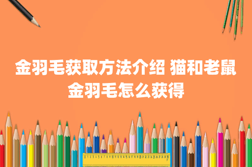金羽毛获取方法介绍 猫和老鼠金羽毛怎么获得