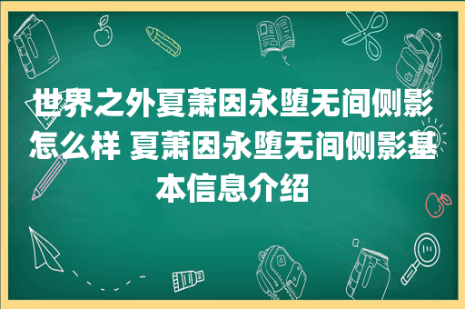 世界之外夏萧因永堕无间侧影怎么样 夏萧因永堕无间侧影基本信息介绍